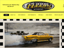 Tablet Screenshot of farrowmotorsports.com